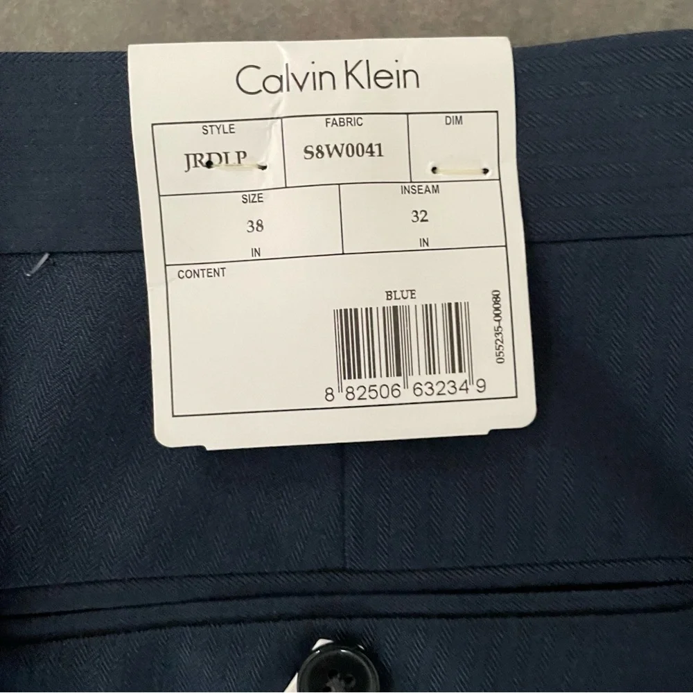 Calvin Klein Flat‎ Front Pant Suit Separates 38x32 Style JRDLP Fabric S8W0041